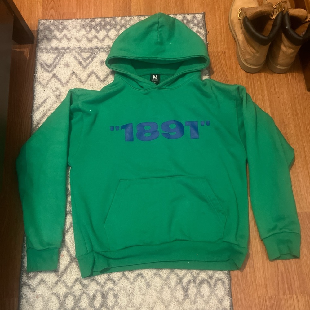Green OffWhite Inspired Hoodie